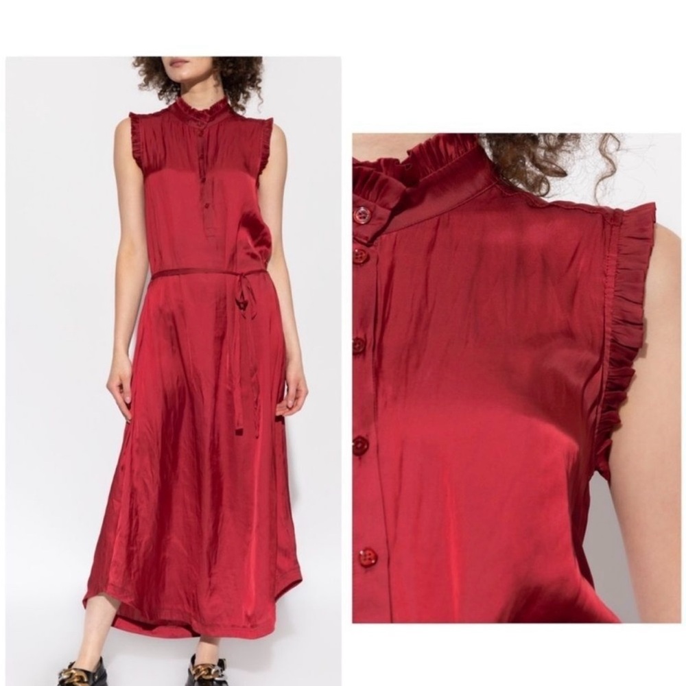 Zadig & Voltaire Burgundy Maxi Dress - Picture 15 of 16